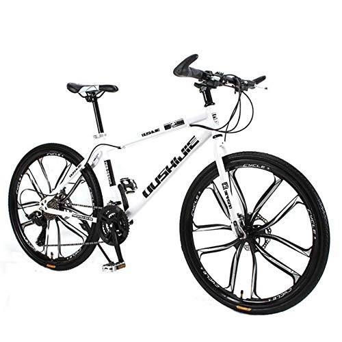 Bicicletas de montaña : WND Mountain Bike Bicycle 26 Inch 24 Speed 10 Knife Students Adult Student Man and Woman Multicolor, White, 155-185cm