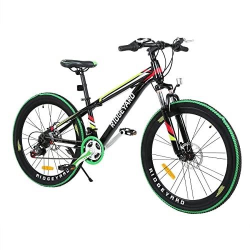 Bicicletas de montaña : Yonntech Bicicleta de montaña de 26 pulgadas y 21 velocidades, freno de disco de bicicleta de montaña, unisex, para adultos