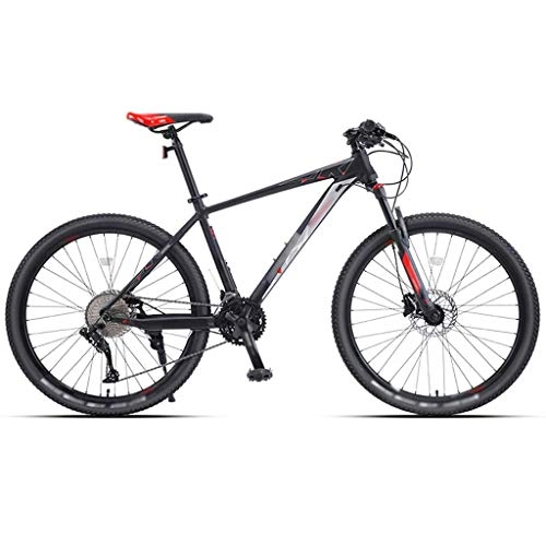 Bicicletas de montaña : YXFYXF Bicicleta de montaña de aleación de Aluminio Dual de 33 Velocidad, Bicicleta de la Carretera de Frenos de Disco de Aceite, Ultraligero Unisex MTB, 26 (Color : 33-Speed Red, Size : 26 Inches)