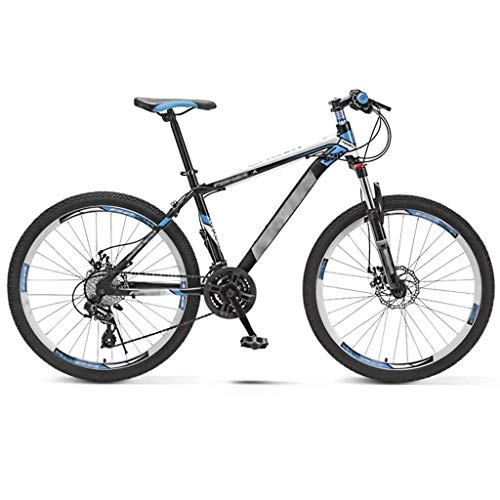 Bicicletas de montaña : YXFYXF Hombres y Mujeres de Doble suspensión viajan en Bicicletas de Velocidad Variable, Bicicleta de montaña Absorbente de Choque de Carretera, 24 / 26 (Color : Blue, Size : 24 inche)