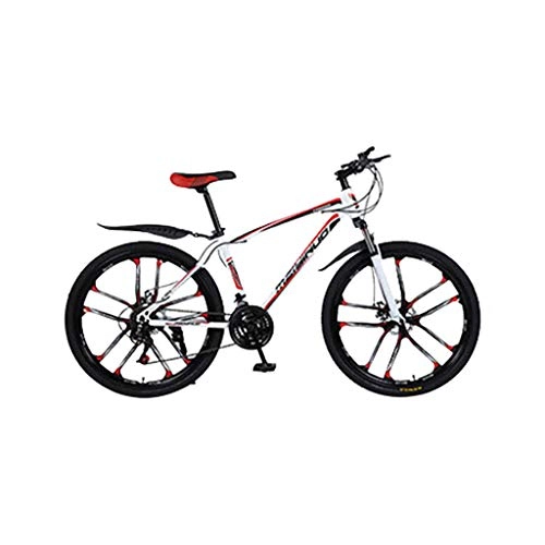 Bicicletas de montaña : Zhangxaiowei 2020 FT Nueva Bicicleta de montaña, Carretera Marco de Acero Bicicleta de montaña Hecha de Acero de Alto Carbono 26 Pulgadas Bicicleta de 21 velocidades, Rojo