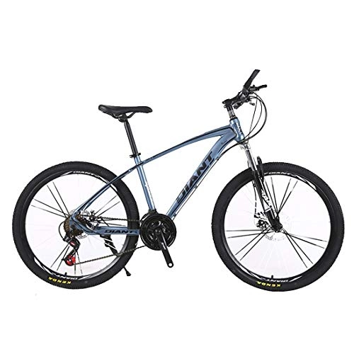 Bicicletas de montaña : ZY Bicicleta De Montaa De Aleacin De Aluminio Bicicleta De Velocidad Variable Freno De Disco Bicicleta De Estudiante, Gray Blue 27 Speed-Length 168cm