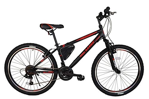Bicicletas de montaña : Ümit Bicicleta 24" XR-240, Juventud Unisex, Negro / Rojo, Mediano