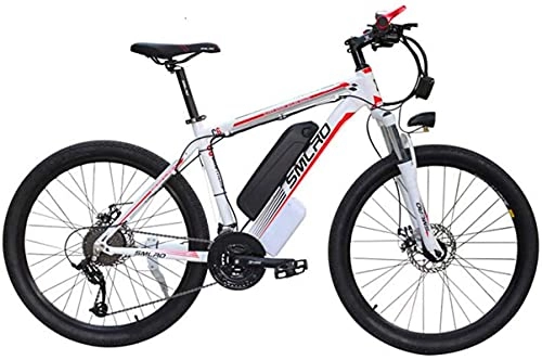 Electric Mountain Bike : 1000W Electric Mountain Bike for Adults, 27 Speed Gear E-Bike with 48V 15AH Lithium Battery - Professional Offroad Commute Bicycle for Men and Women (Color : Red) (Color : Red)