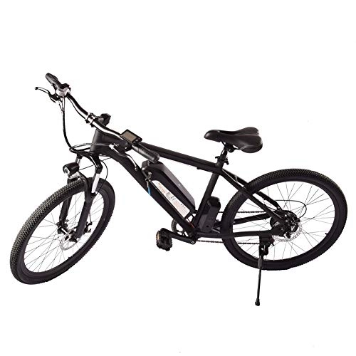 Electric Mountain Bike : 26" 250W Removable 36V 9.6Ah Lithium-Ion Battery Pack Integrated with Frame 3 Speed Saddle Adjustable Dual Disc Brakes Electric Bicycle Commuting