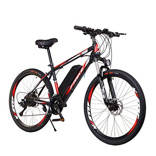 Electric Mountain Bike : 26" Electric Bike, 250w High Speed City Electric Bicycle With , 36v Removable Lithium Battery, 21 Speed Shock-Absorbing Mountain Bicycle, All Terrains Beach Mountain Snow ebike for Adults, 10ah 45km