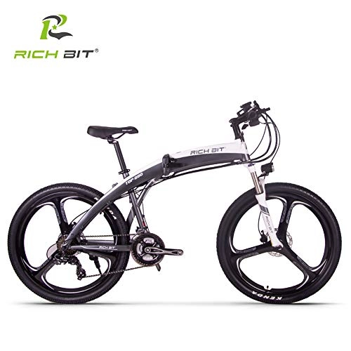 Electric Mountain Bike : 26' Electric Bike, electric folding mountain bike, E-bike Citybike Commuter bike with 36V Removable Lithium Battery Charging, Electric bike Shimano 21 Speed Gear and three Working Modes (white)