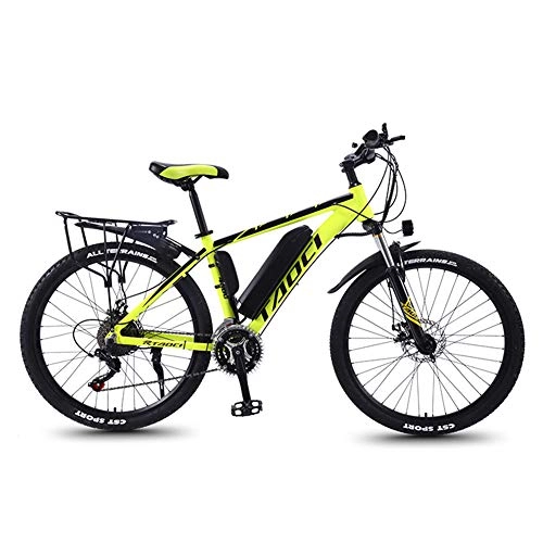 Electric Mountain Bike : 26" Electric Bike for Adults, Electric Mountain Bike / Electric Commuting Bike with 36V 13Ah Battery, And Professional 30 Speed Gears, B, 13Ah
