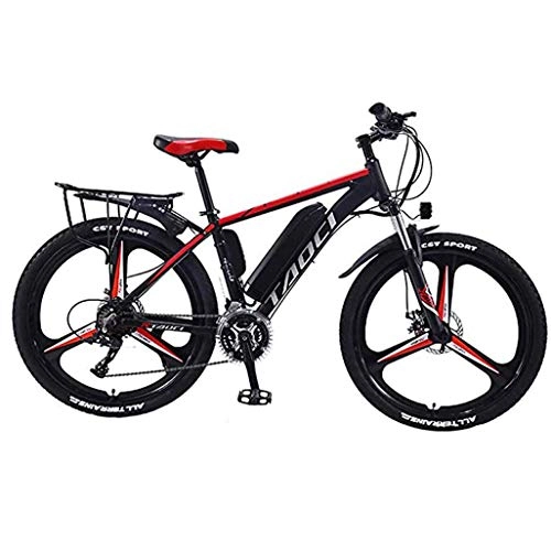 Electric Mountain Bike : 26" Electric Mountain Bike For Adult, Hybrid Road Bikes 350W Electric Bicycle 36V 8 / 10Ah / 13Ah Removable Lithium Battery, Commute Ebike With 30 Speed Gear And Three Working Modes(Color:C, Size:13Ah 90Km)