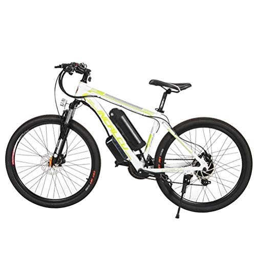 Electric Mountain Bike : 26'' Electric Mountain Bike, Removable Large Capacity Lithium-Ion Battery (36V 12AH 250W), 21 Speed Gear And Three Working Modes, Front and rear double oil disc brakes
