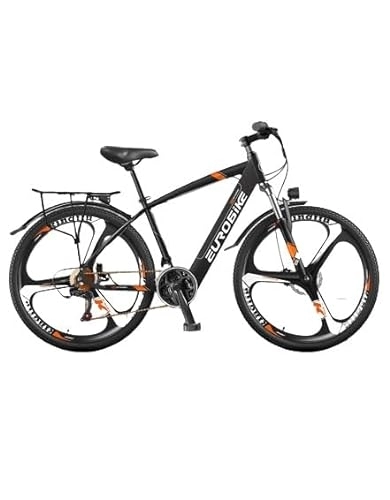 Electric Mountain Bike : 26" Electric Mountain Bike with Front Fork Shock Absorption, Integrated 3-Blade Motor Wheel, and Built-in Lithium Battery - X7 E-Bike