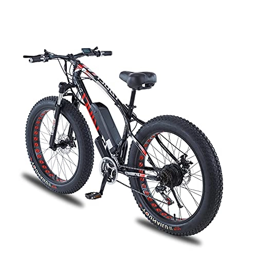 Electric Mountain Bike : 26" Folding Electric Bicycle / Commute Ebike with 350W Motor 36V 8Ah Battery Professional Electric Mountain Bike for adults men with 21 Speed Transmission Gears Red
