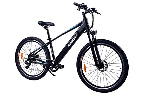 Electric Mountain Bike : 27.5" Electric Bicycle with 250W Motor, 36V 8Ah Battery Electric Bike, 7-speed Gear (Black)