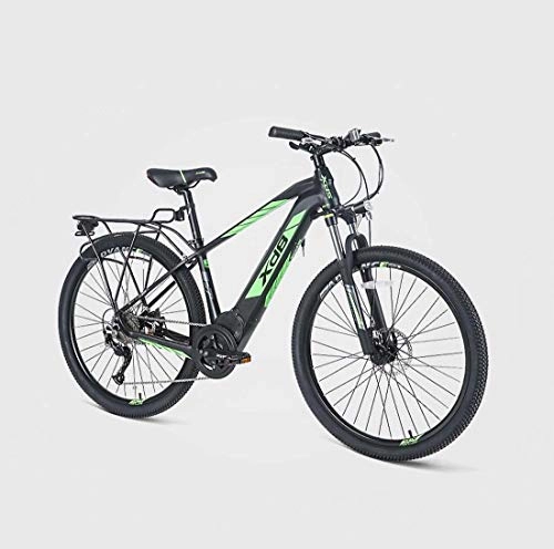 Electric Mountain Bike : 27.5 Inch Adult Electric Mountain Bike, Lithium Battery LCD Display, High Strength Aluminum Alloy Frame Level 9 Variable Speed Electric Bicycle, B
