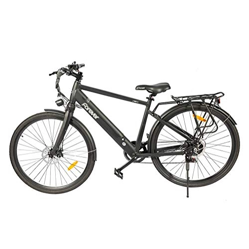 Electric Mountain Bike : 27'' Electric Mountain Bike, 250W City Bike Large Capacity Lithium-Ion Battery (36V 10.4Ah), Electric Bike 7 Speed Gear Three Working Modes Electric Bicycle, Black