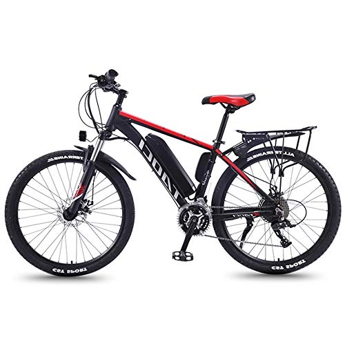 Electric Mountain Bike : 350W 26 Inch Electric Bicycle Mountain Beach Snow Bike for Adults, Aluminum Electric Scooter Gear Ebike with 36V 13Ah Removable Lithium-Ion Battery Mountain Ebike for Mens(2 Styles), One wheel