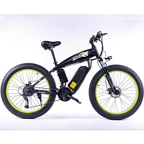 Electric Mountain Bike : Abrahmliy Electric bikes 48V18AH Samsung battery mountain bike 27 speed bike Intelligence electric bike Double shock absorption front and rear 350W Stable brushless motor and professional gear ()