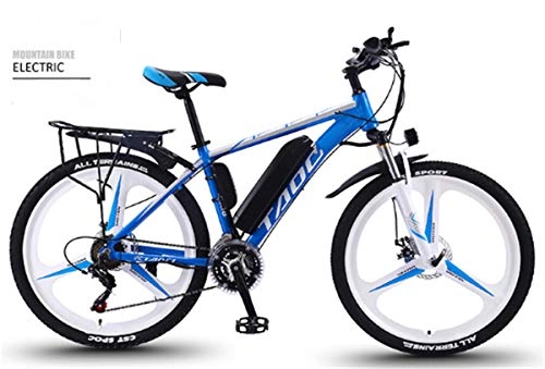 Electric Mountain Bike : Abrahmliy Electric mountain bike Magnesium Alloy Shimano 27 speed 26 inch electric bicycle LEC LCD screen 36v 350w brushless motor 8 / 10 / 13A removable lithium ion battery Suitable for all terrain