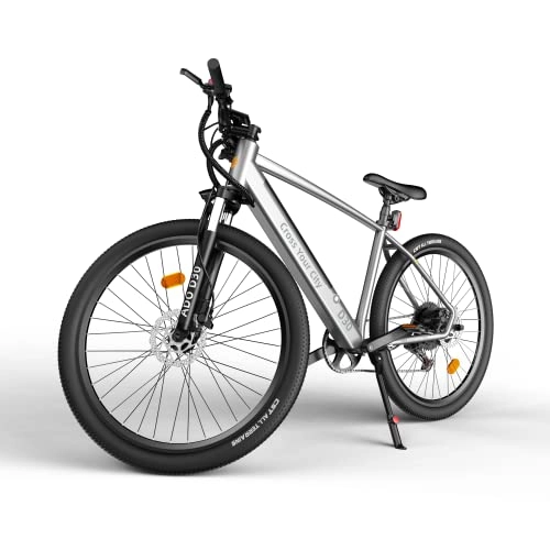 Electric Mountain Bike : ADO D30 250W Electric Bicycle Removable Battery Shimano 11 speed Transmission System 27.5 Inch Electric Bike(Silver)