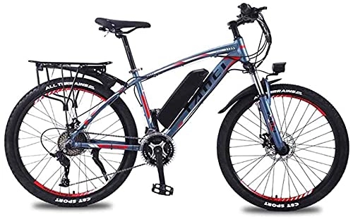 Electric Mountain Bike : Adult 26 Inch Electric Mountain Bike, 350W / 36V Lithium Battery, High-Strength Aluminum Alloy 27 Speed Variable Speed Electric Bicycle (Color : A, Size : 40KM)