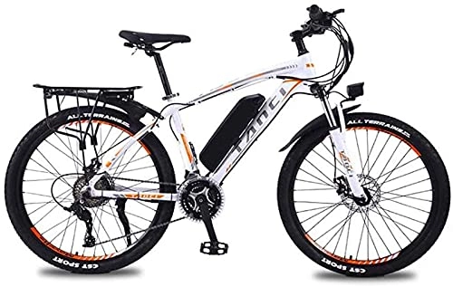 Electric Mountain Bike : Adult 26 Inch Electric Mountain Bike, 350W / 36V Lithium Battery, High-Strength Aluminum Alloy 27 Speed Variable Speed Electric Bicycle (Color : B, Size : 50KM)