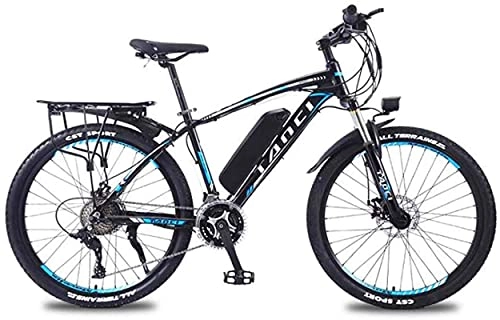 Electric Mountain Bike : Adult 26 Inch Electric Mountain Bike, 350W / 36V Lithium Battery, High-Strength Aluminum Alloy 27 Speed Variable Speed Electric Bicycle (Color : C, Size : 30KM)