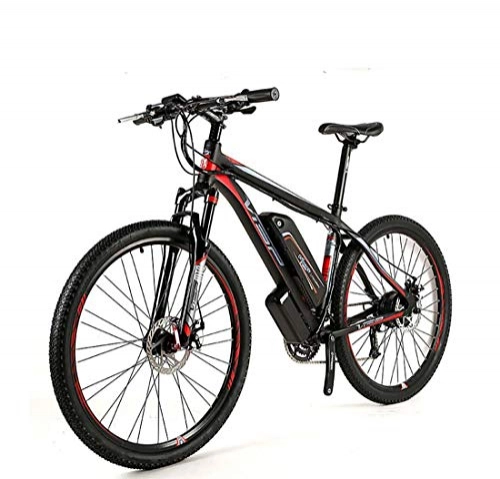 Electric Mountain Bike : Adult Electric Mountain Bike, 48V Lithium Battery All-Terrain Offroad Electric Bicycle, 27 Speed Aluminum Alloy Mens E-Bikes, With LCD Display, 26Inch