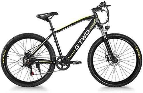 Electric Mountain Bike : Adult Electric Off Road MTB, Aluminum Alloy Frame 26 / 27.5 Inches Electric Bike 48V / 9.6Ah Lithium Battery / 350W Electric Car Maximum Speed 25 Km / H, Black, 26 Inches, Black, 26 inches