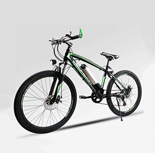 Electric Mountain Bike : Adult Men Electric Mountain Bike, 36V Lithium Battery Electric Bicycle, Carbon Steel Frame E-Bikes, Auxiliary Cruising 50-60 km, B, 60KM