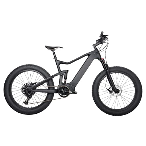 Electric Mountain Bike : Adults Fat Tire Electric Bike 1000W 48V Electric Bicycle Motor Ultralight Complete Suspension Electric Bike