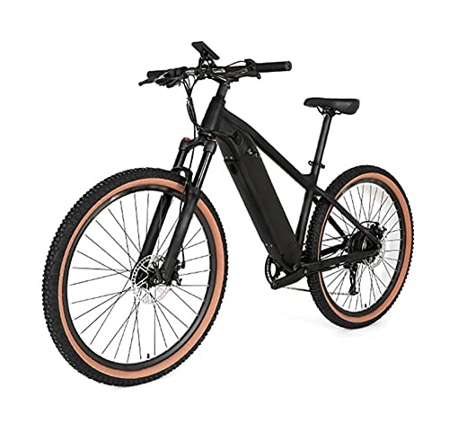 Electric Mountain Bike : AHIN Electric Bikes, 27.5" Electric Bicycle, Unisex E-Bikes, Stepless Speed Regulation, Three Modes, with LCD Screen, Display Speed / Mileage / Electricity / Gear Position Etc, Black, 27.5 inch