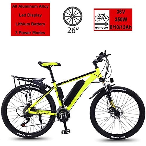 Electric Mountain Bike : Amantiy Electric Mountain Bike, 26 Inch Electric Bicycle, Removable Lithium-Ion Battery 350W Electric Bike for Adults E-Bike 21 Speed Gear And Three Working Modes Electric Powerful Bicycle