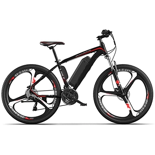 Electric Mountain Bike : AORISSE Electric Bike, 27-Speed Adult Electric Commuter Mountain Bicycle Integrated Wheel 26" 250W 36V Removable Lithium Battery Ebike for Outdoor Cycling Travel Work Out, Electric Durability 45KM