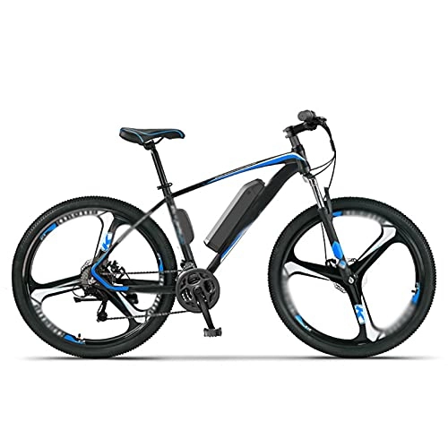 Electric Mountain Bike : AORISSE Electric Bike, 27-Speed Adult Electric Commuter Mountain Bicycle Integrated Wheel All Terrain 26" 250W 36V Ebike for Outdoor Cycling Travel Work Out, B, Electric Durability 45KM