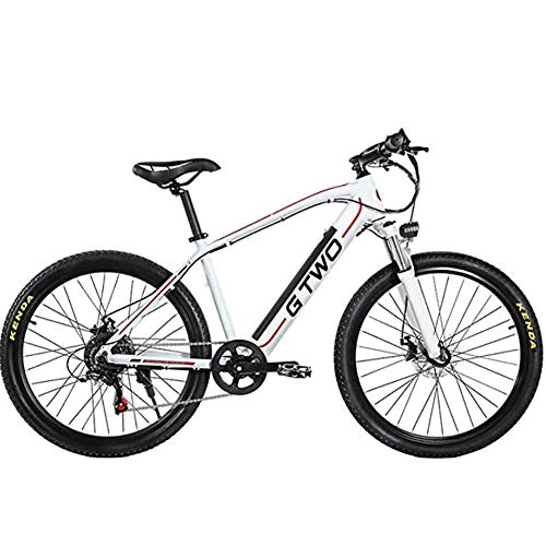 Electric Mountain Bike : Art Jian 27.5 Inch Adult Variable Speed Ultra Light Electric Bike, 350W Mountain Bike 48V 9.6Ah Removable Lithium Battery Electric Bicycle