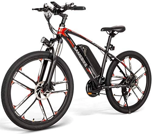 Electric Mountain Bike : Autoshoppingcenter 26 Inch Electric Bikes for Adults, Mountain Ebike Bicycles for Mens Women 350W 48V 8AH Removable Lithium Battery Aluminum Frame Disc Brakes 3 Modes Shimano 21 Speeds [EU Stock
