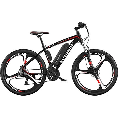 Electric Mountain Bike : AZUOYI 26'' Electric Mountain Bike with Removable Large Capacity Lithium-Ion Battery (36V 250W), Electric Bike 27 Speed Gear and Three Working Modes, 13Ah