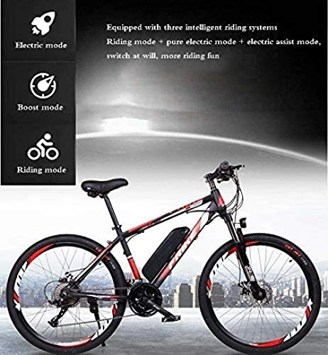 Electric Mountain Bike : baozge Electric Mountain Bike for Adults 26 Inch Electric Bike Bicycle with Removable 36V 8AH / 10 AH Lithium-Ion Battery 21 / 27 Speed Shifter-C_21 speed 36V8Ah