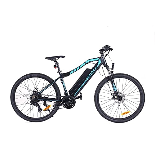 Electric Mountain Bike : Bezior M1 Electric Bicycle 80 km Mileage Pedal Mode 250 W Motor 48 V 12.5 Ah Battery 5 in Smart Meter 5 Speed Transmission
