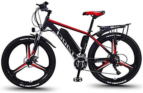 Electric Mountain Bike : Bike, 350W 26 Inch Electric Bicycle Mountain Beach Snow Bike for Adults, Aluminum Electric Scooter Gear Ebike with 36V 13Ah Removable Lithium-Ion Battery Mountain Ebike for Mens ( Color : Spoke Wheel )