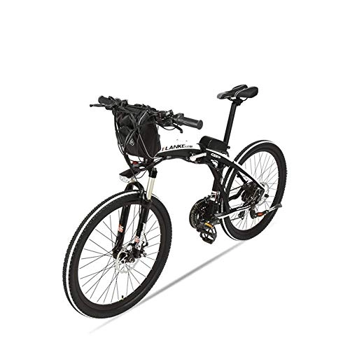 Electric Mountain Bike : BNMZX Electric folding bicycle mountain bike adult bicycle 26 inch lithium electric car 48V men folding mountain electric car, A-48V12ah
