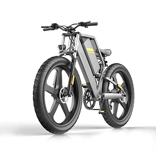 Electric Mountain Bike : bzguld Electric bike E Bikes For Adults 400w Fat Tire 26-inch Electric Bike Removable 48v 25ah Lithium Battery, 28 MPH Beach Electric Assisted Bicycle 7 Speed Gears (Color : 48v400w)