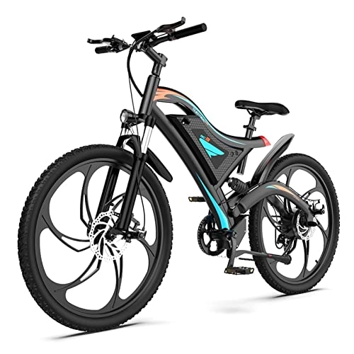 Electric Mountain Bike : bzguld Electric bike Electric Bicycle 26" Fat Tire Bike 28 MPH 500W EBike with 48V 15Ah Lithium Battery 7 Speed Mountain Beach Snow Ebike Throttle & Pedal Assist