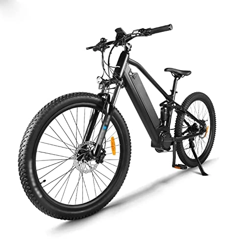 Electric Mountain Bike : bzguld Electric bike Electric Bike Adults 750W Motor 48V 25Ah Lithium-Ion Battery Removable 27.5'' Fat Tire Ebike Snow Beach Mountain E-Bike (Color : BLK with Spare Batt)