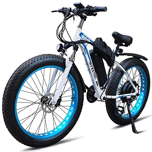 Electric Mountain Bike : CAJOLG Mountain Electric Bike 1500W 48V Adults E-Bike 26 ”4.0 Fat Tires Electric Bicycles, 18Ah Removable Lithium-Ion Battery MTB Dirt bike, Snow Beach Mountain EBike (Size : 18A)