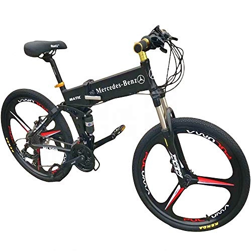 Electric Mountain Bike : CBA BING Student Child Commuter City Bike, 21 Speed bicycle smart Electric bicycle, with Large Capacity Lithium-Ion Battery (48V 350W), 26 inch Electric Bike Aluminum Alloy