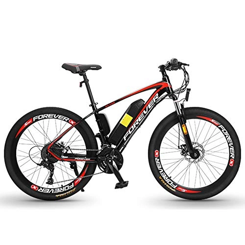 Electric Mountain Bike : CBPE Electric Bike, 26" Electric City / Mountain, 350W Powerful Motor, Removable Lithium-Ion Battery Integrated with Frame, 27-Speed, Dual Disc Brakes