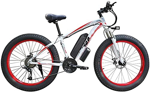 Electric Mountain Bike : CCLLA 500w / 1000w Electric Mountain Bike 26'' Folding Professional Bicycle with Removable 48v 13ah Lithium-ion Battery 21 Speed Shifter Beach Snow Tire Bike Fat Tire for Adults