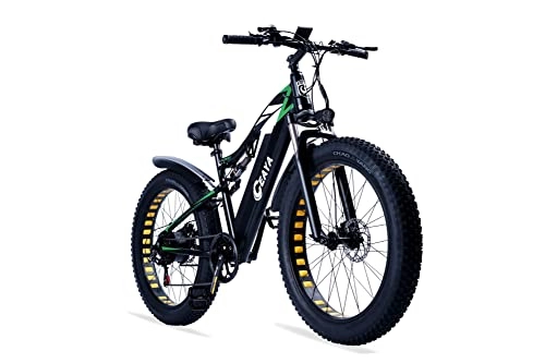 Electric Mountain Bike : CEAYA Electric Bike, 48V 17AH Removable Lithium-ion Battery Electric Bikes For Adults 26 * 4.0 Fat Tire Electric Bikes Shimano 7 Speed Ebike