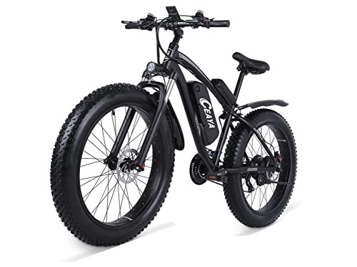 Electric Mountain Bike : CEAYA Electric Bike, E Bikes For Men, Electric Bike Adult, Fat Tire Electric Bike With Shimano 21 Speed
